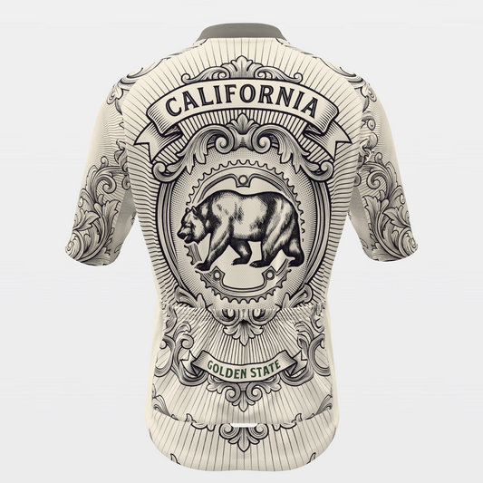 California Blackwork Tattoo Cycling Jersey – Back product view
