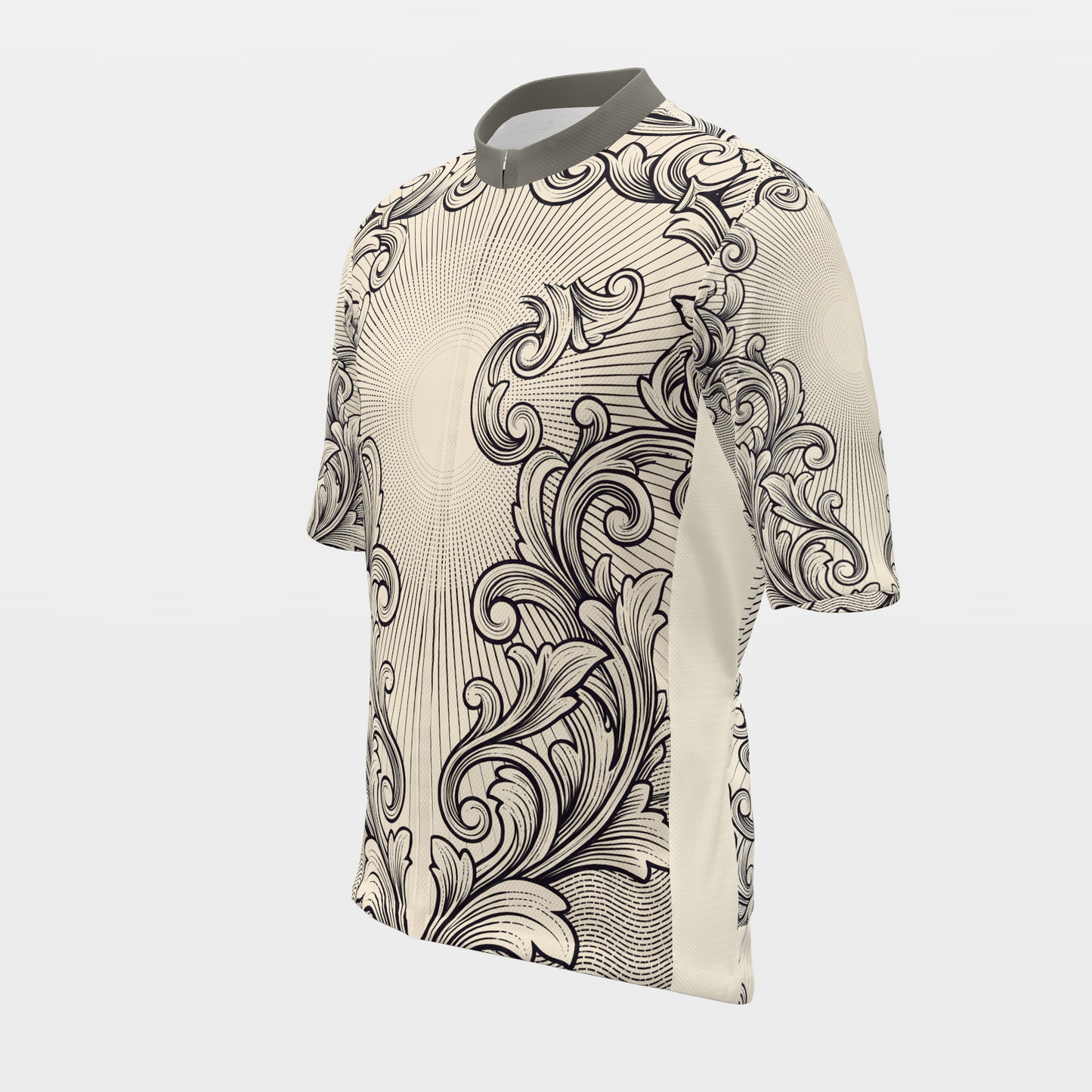 California Blackwork Tattoo Cycling Jersey – Front Left product view