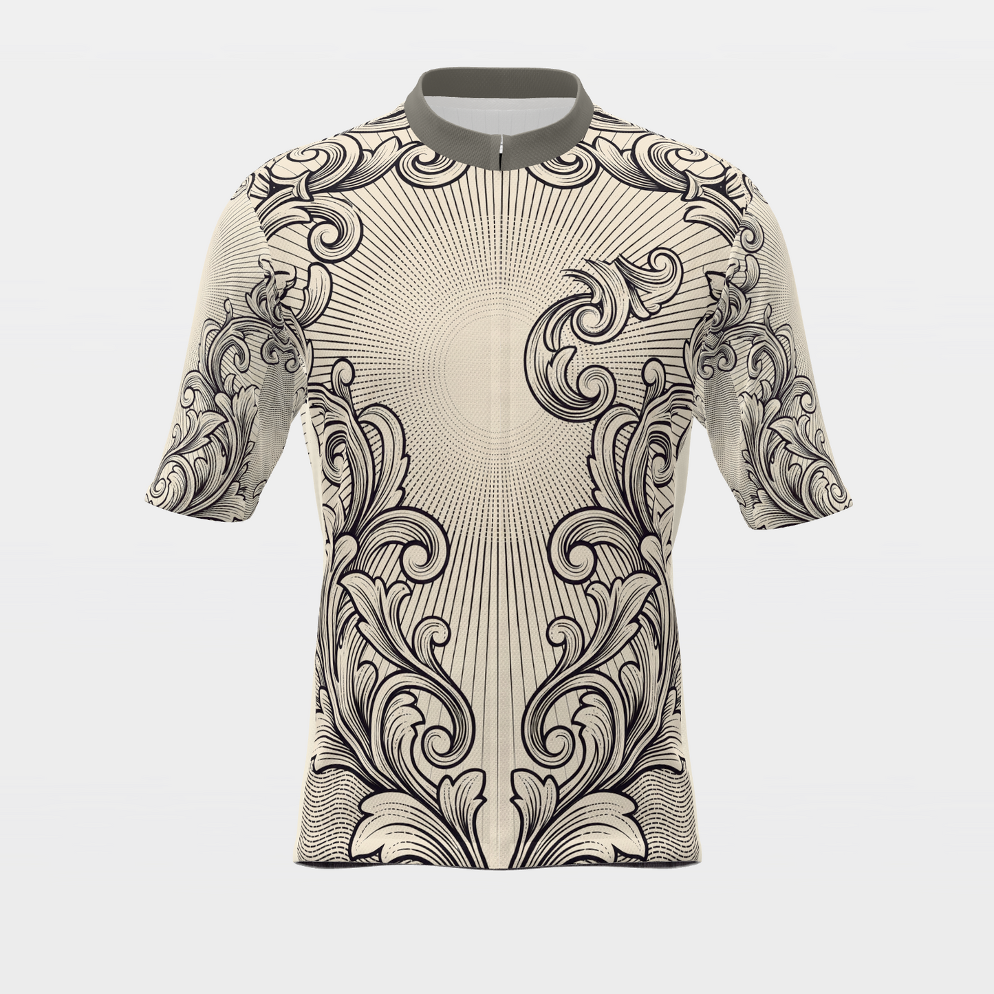 California Blackwork Tattoo Cycling Jersey – Front product view
