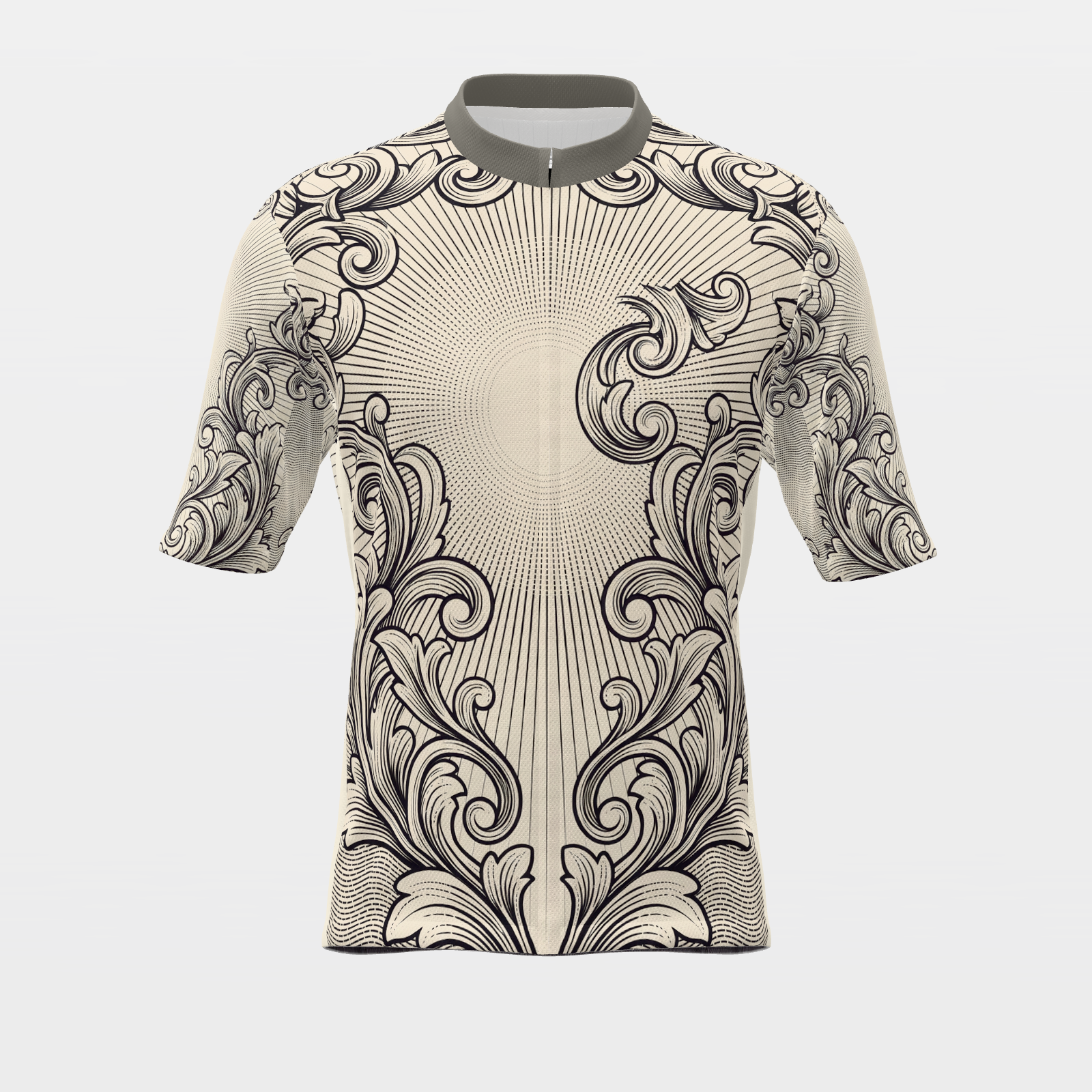 California Blackwork Tattoo Cycling Jersey – Front product view