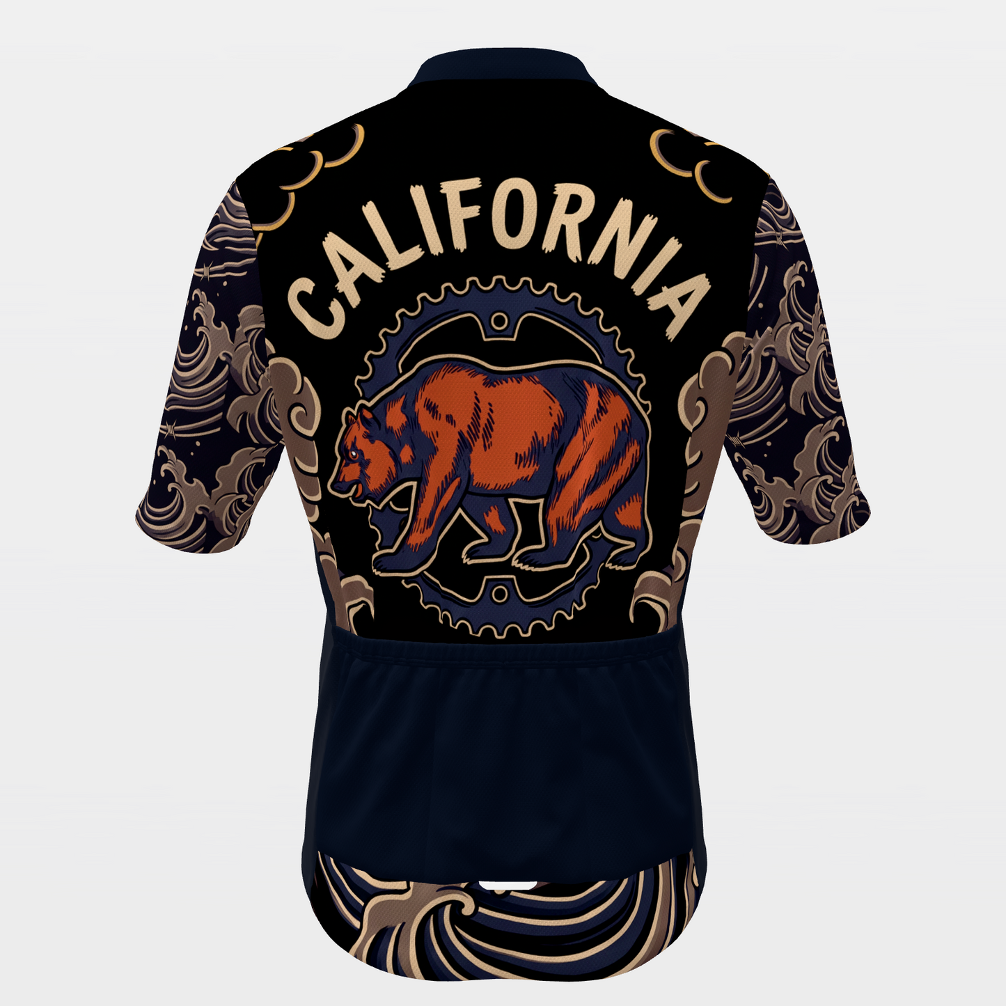 California Irezumi Tattoo Cycling Jersey – Back product view