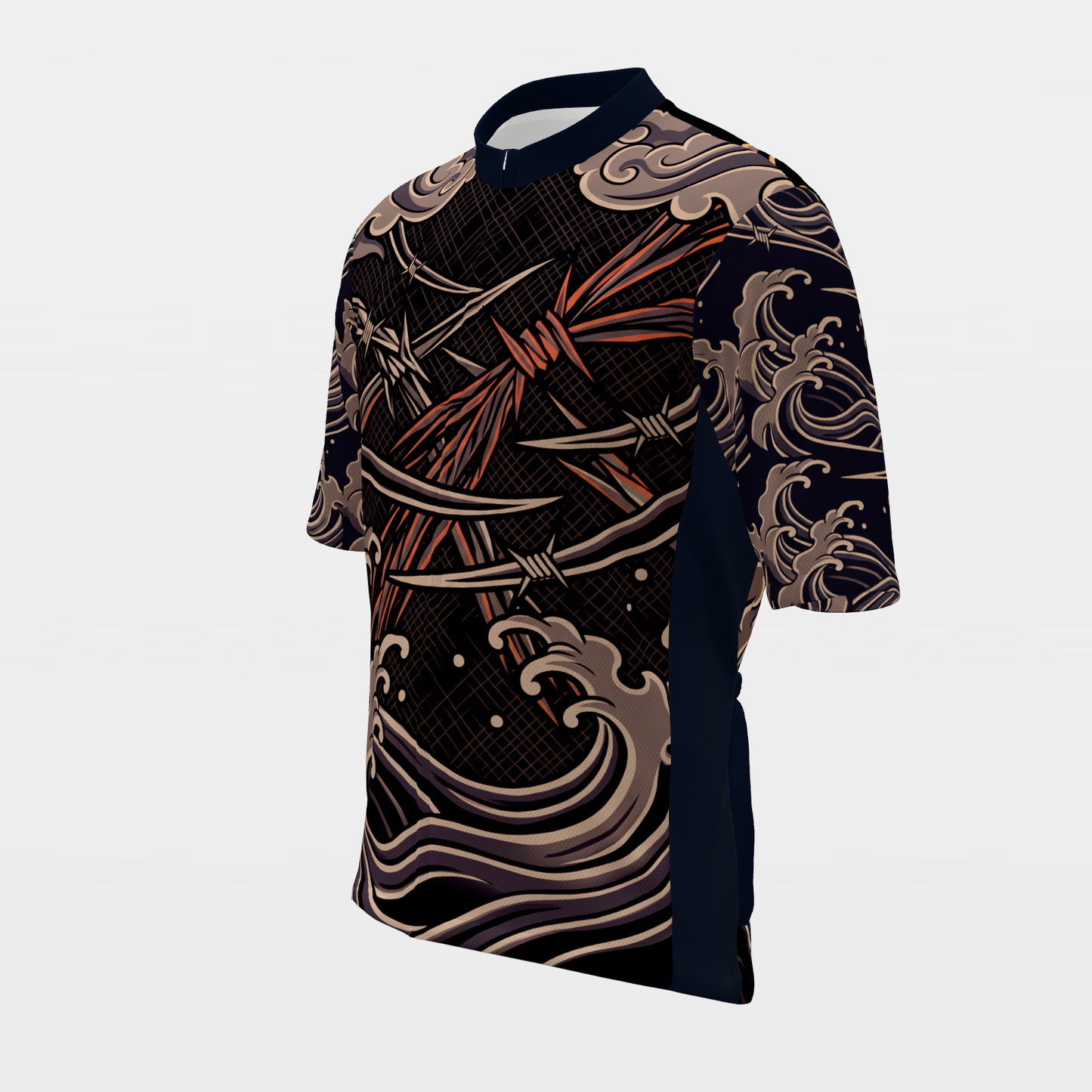 California Irezumi Tattoo Cycling Jersey – Front Left product view