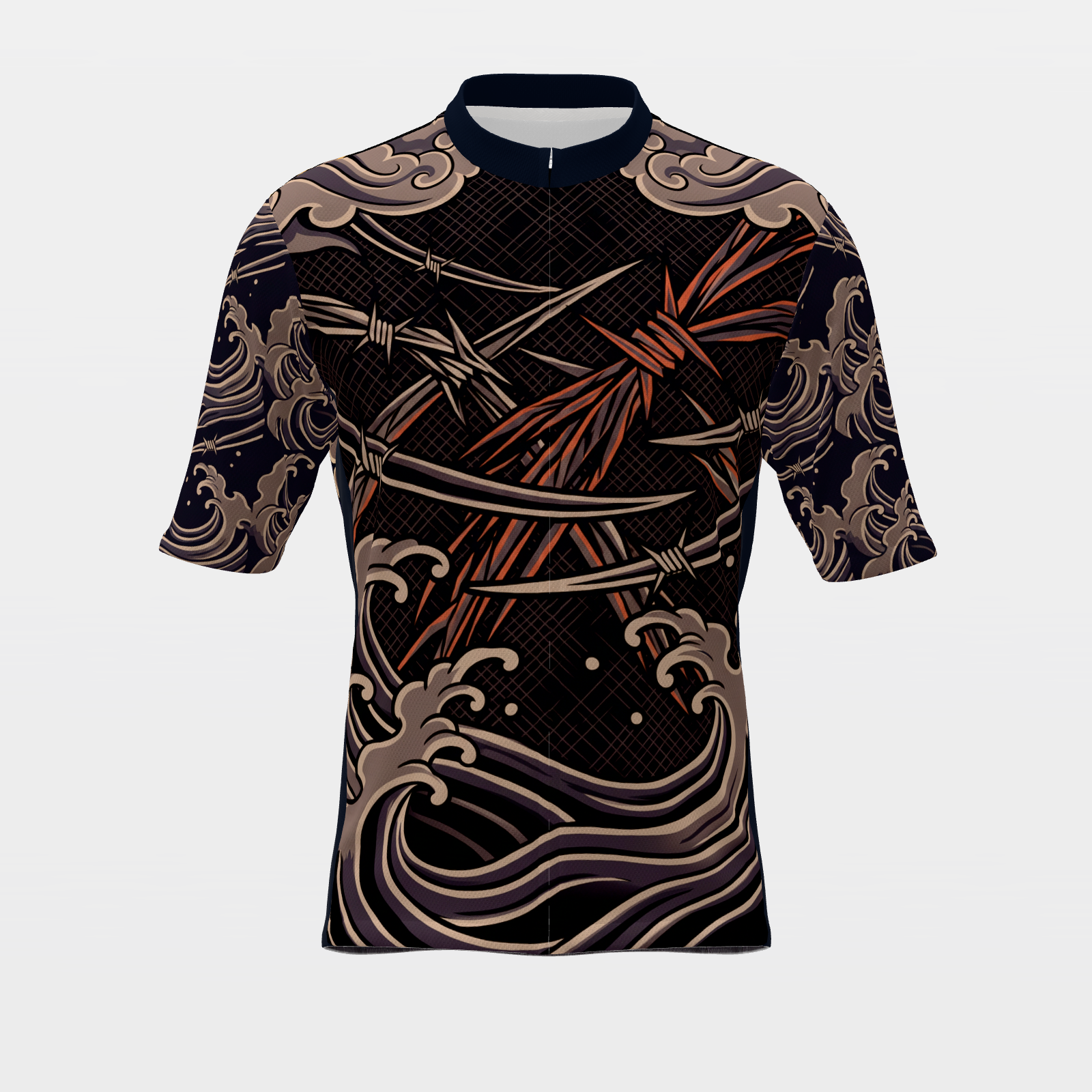 California Irezumi Tattoo Cycling Jersey – Front product view
