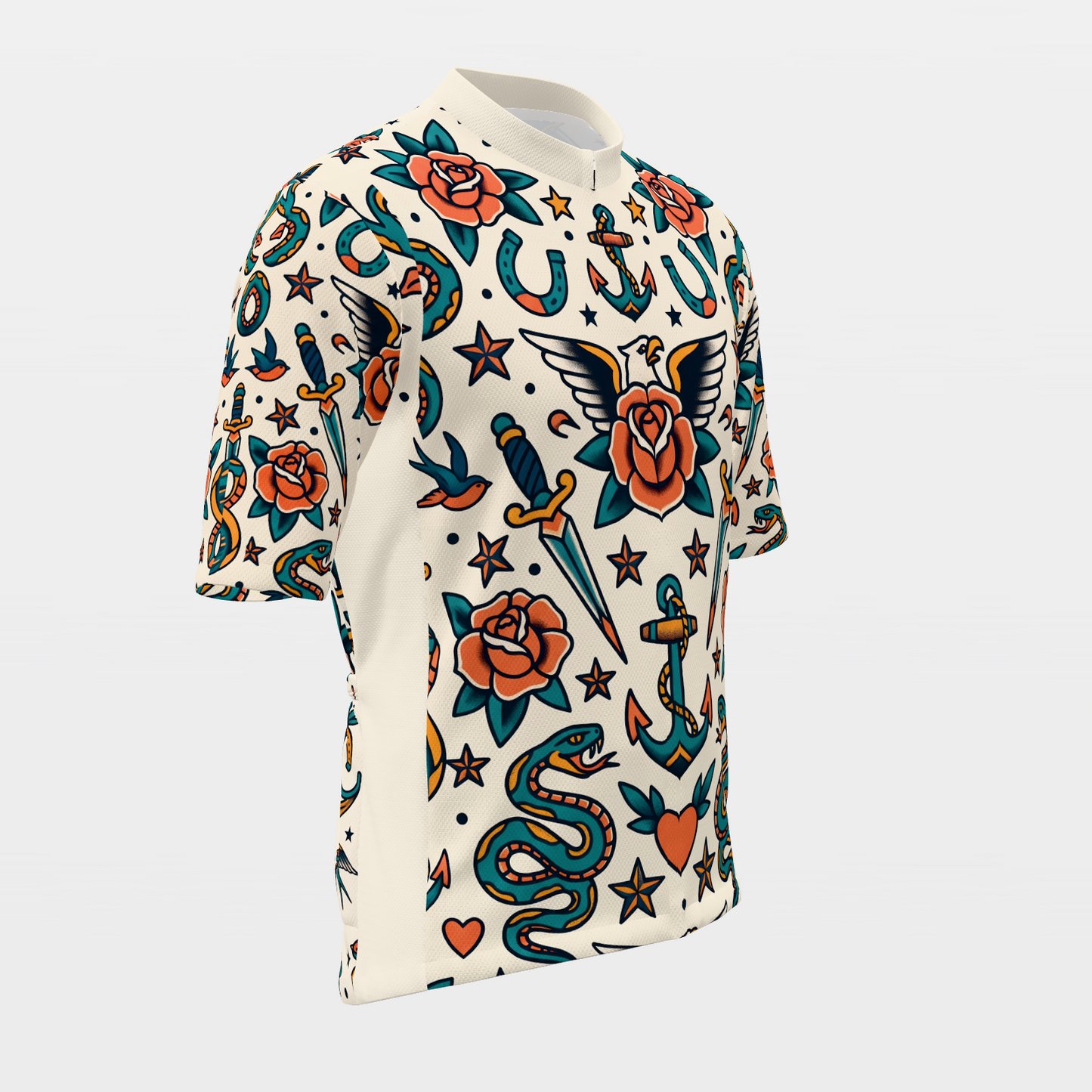 Florida Traditional Flash Tattoo Cycling Jersey – Front Right product view