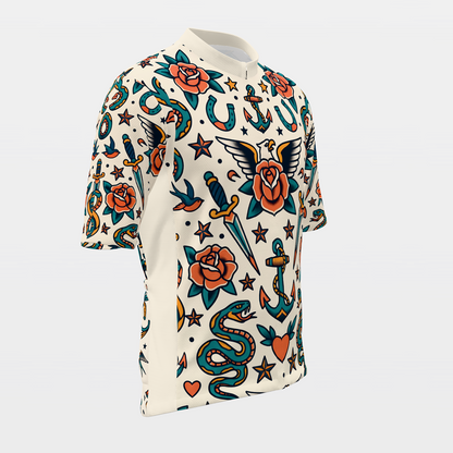 Florida Traditional Flash Tattoo Cycling Jersey – Front Right product view