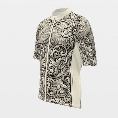 Florida Blackwork Tattoo Cycling Jersey – Front Left product view