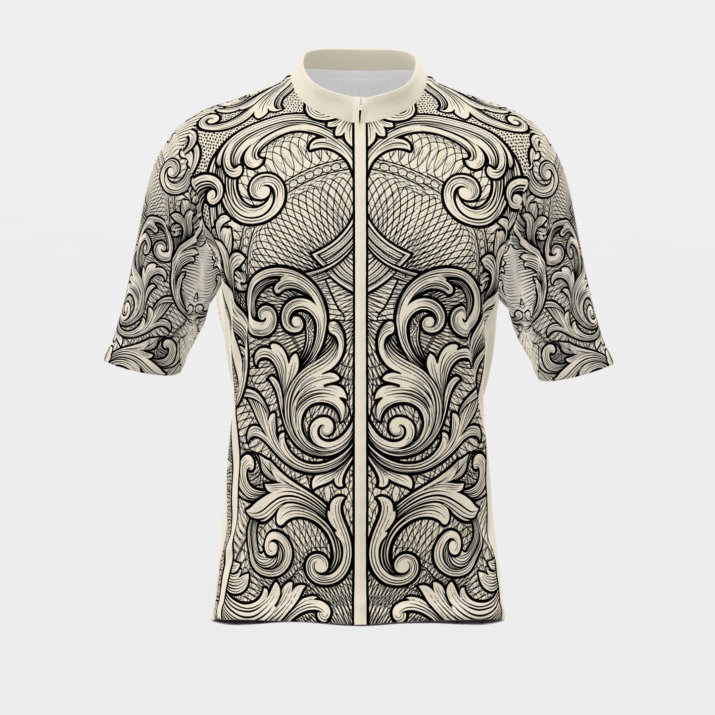 Florida Blackwork Tattoo Cycling Jersey – Front product view