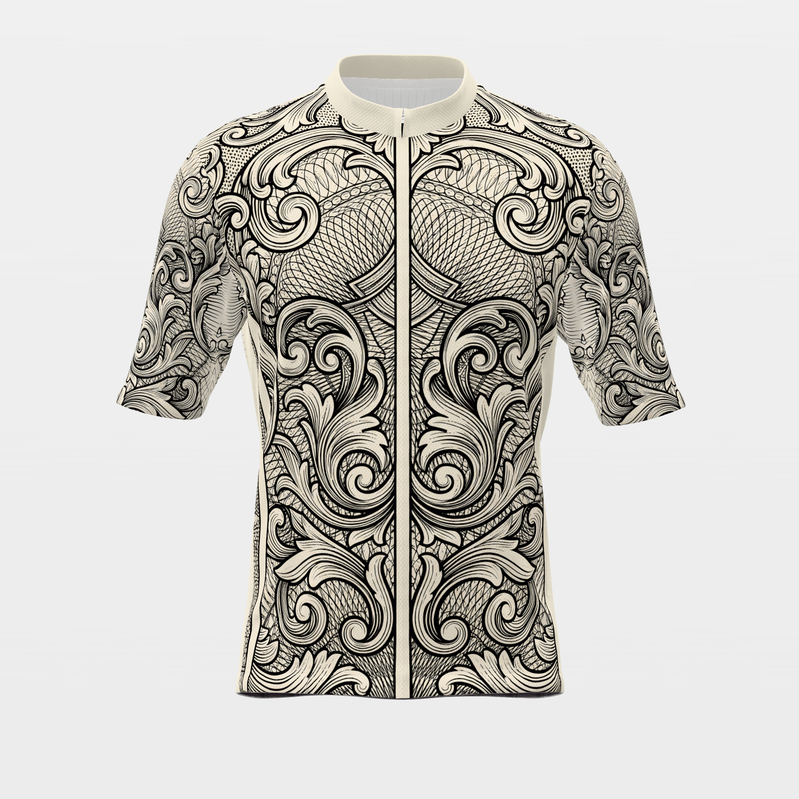 Florida Blackwork Tattoo Cycling Jersey – Front product view