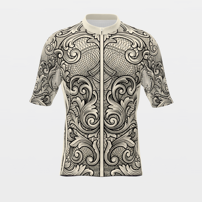 Florida Blackwork Tattoo Cycling Jersey – Front product view