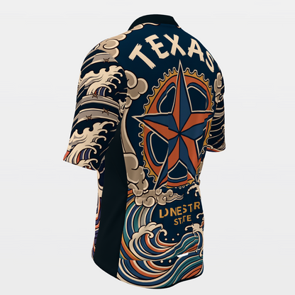 Texas Irezumi Tattoo Cycling Jersey – Back Left product view