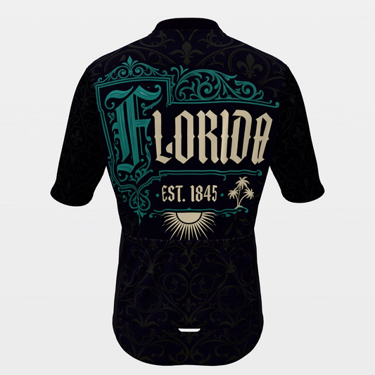 Florida Blackletter Cycling Jersey – Back product view