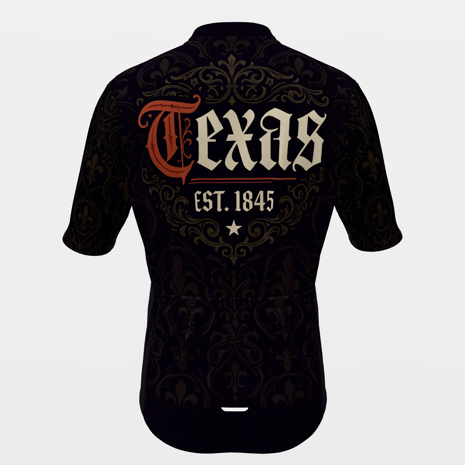 Texas Blackletter Cycling Jersey – Back product view