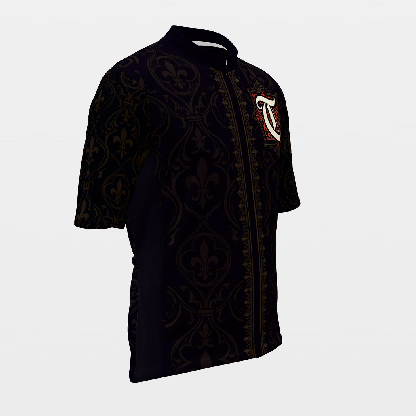 Texas Blackletter Cycling Jersey – Front Right product view