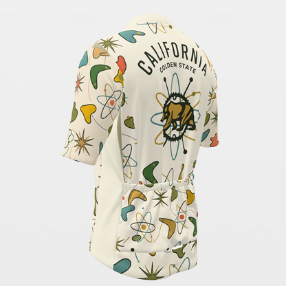 California Atomic Starburst Cycling Jersey – Back Left product view