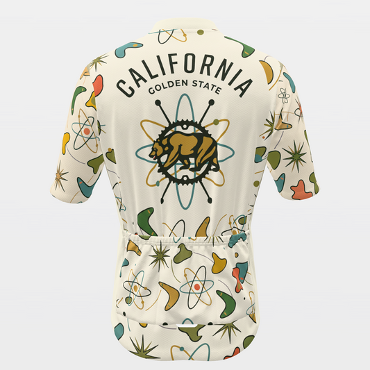California Atomic Starburst Cycling Jersey – Back product view