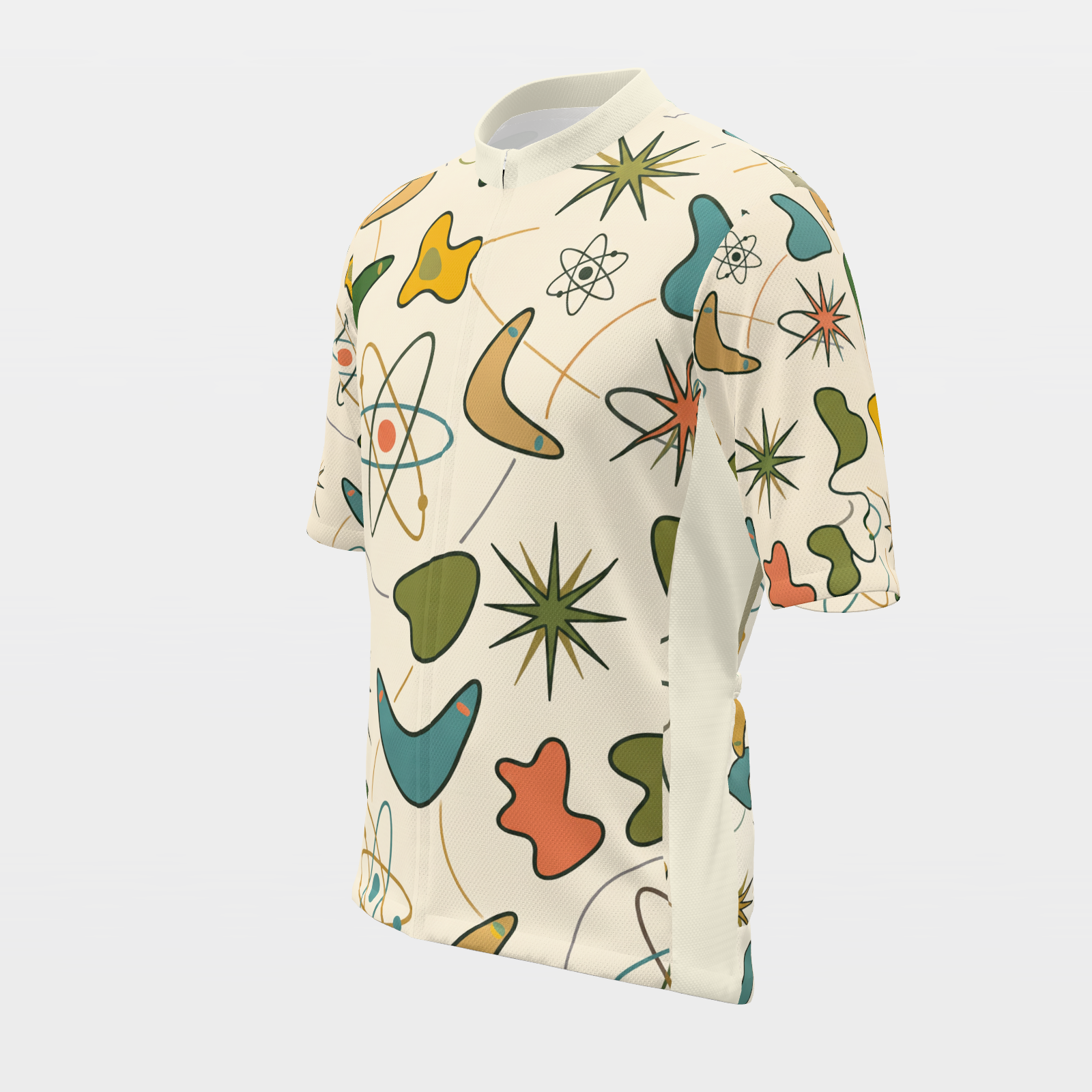 California Atomic Starburst Cycling Jersey – Front Left product view