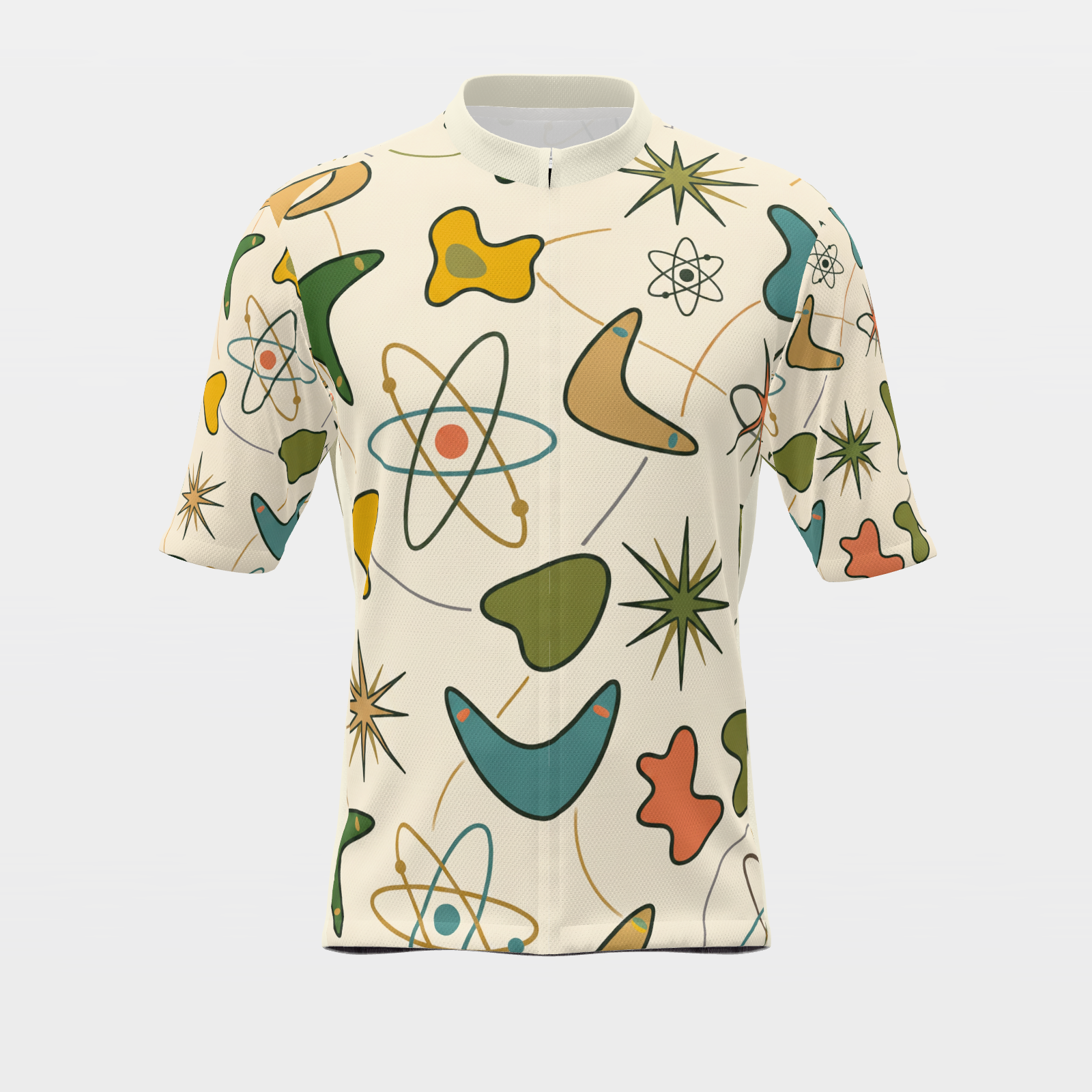 California Atomic Starburst Cycling Jersey – Front product view