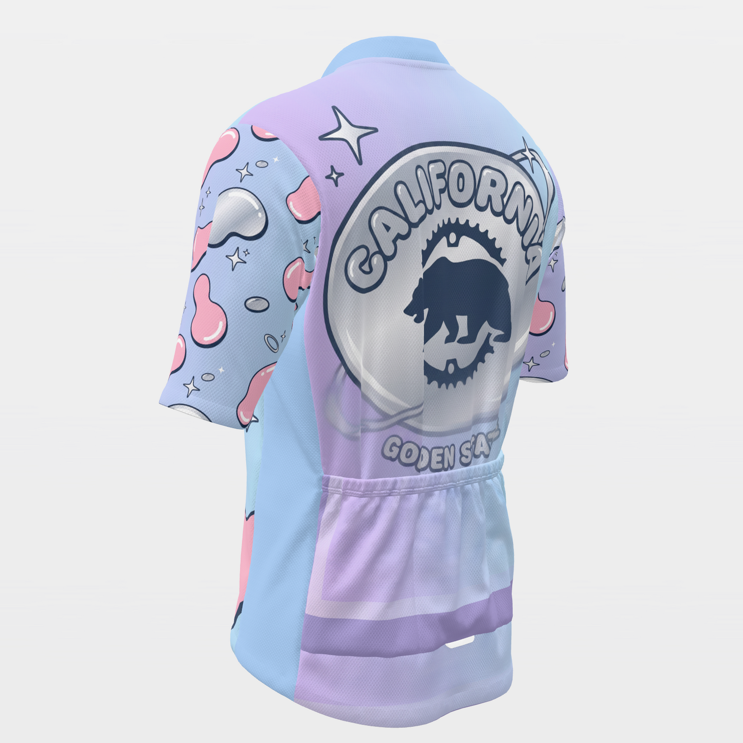 California Chrome Y2K Cycling Jersey – Back Left product view