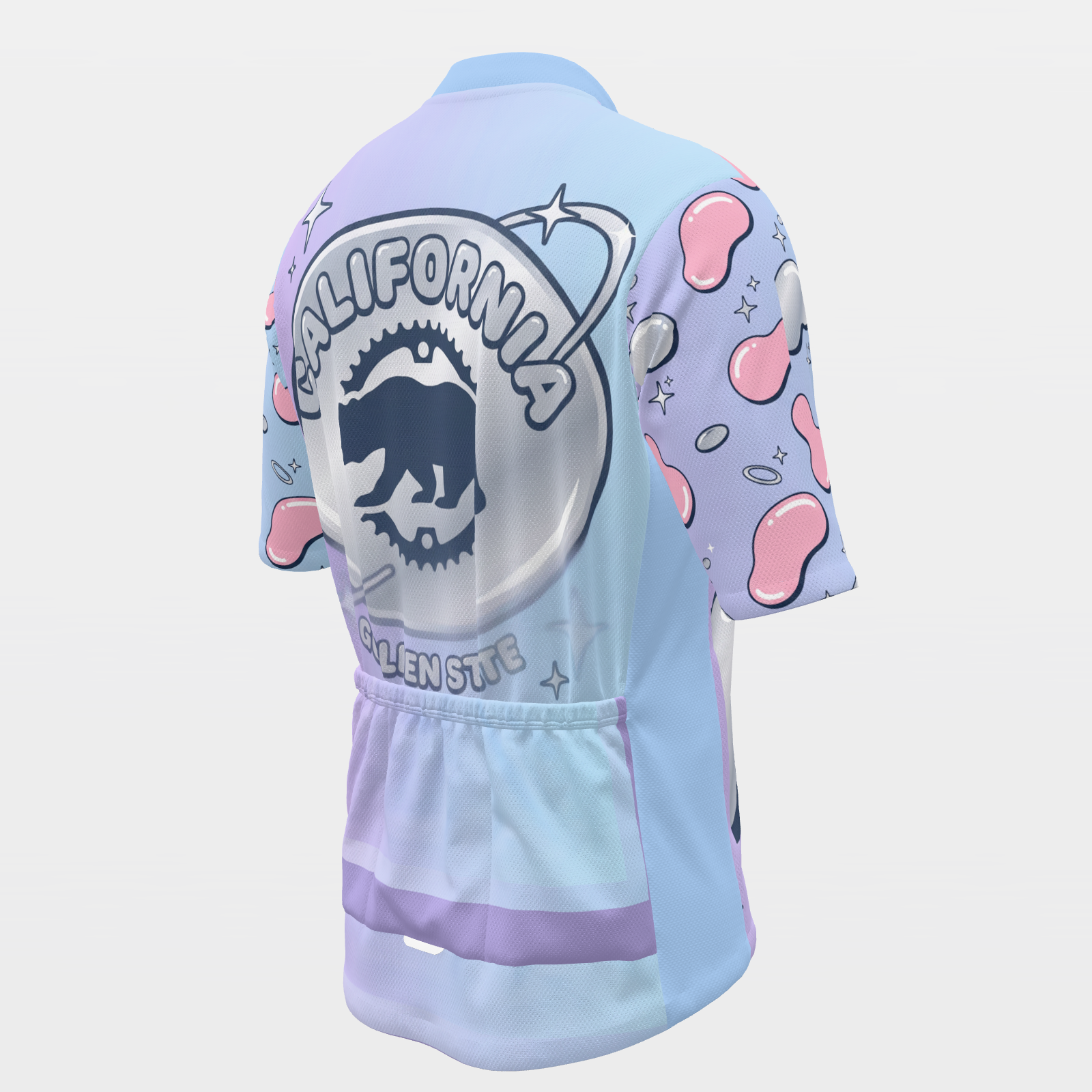 California Chrome Y2K Cycling Jersey – Back Right product view