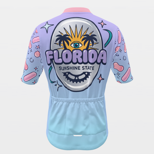 Florida Chrome Y2K Cycling Jersey – Back product view