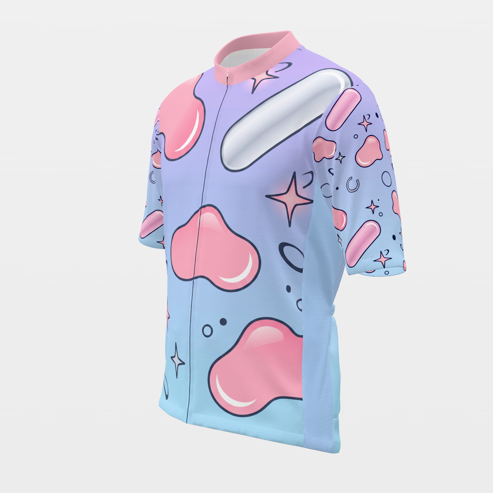 Florida Chrome Y2K Cycling Jersey – Front Left product view