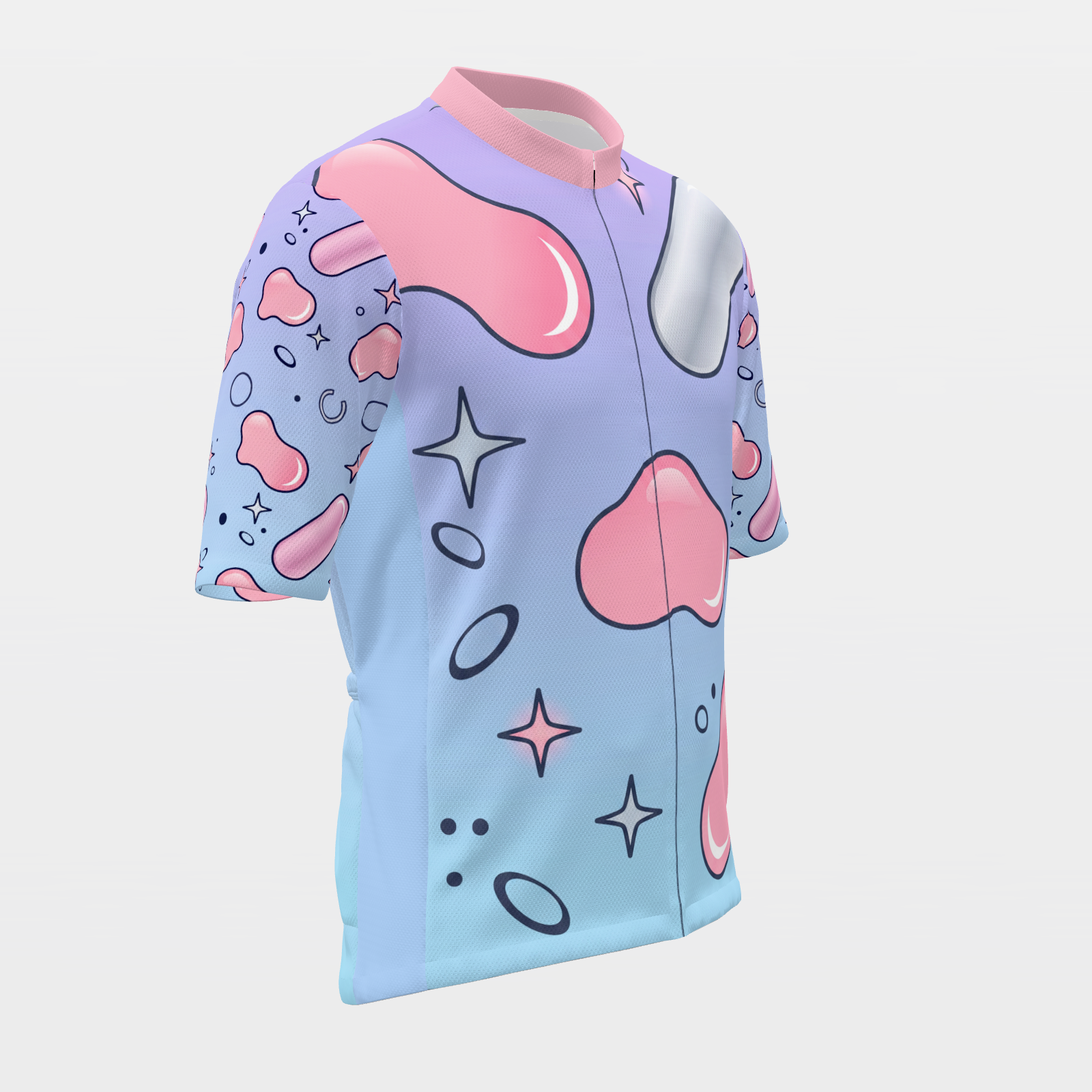 Florida Chrome Y2K Cycling Jersey – Front Right product view