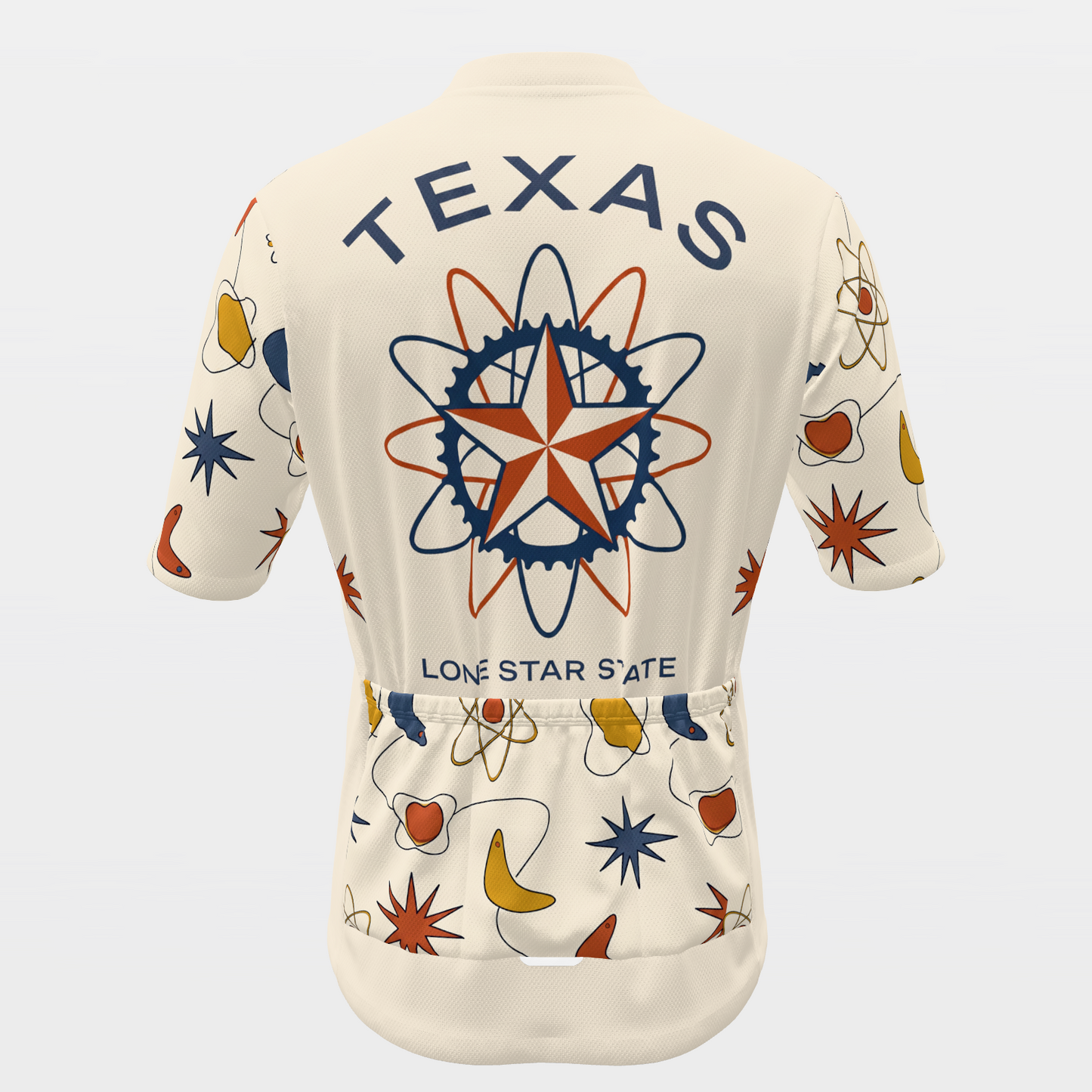 Texas Atomic Starburst Cycling Jersey – Back product view