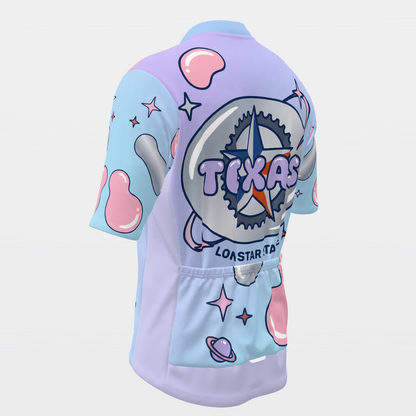 Texas Chrome Y2K Cycling Jersey – Back Left product view