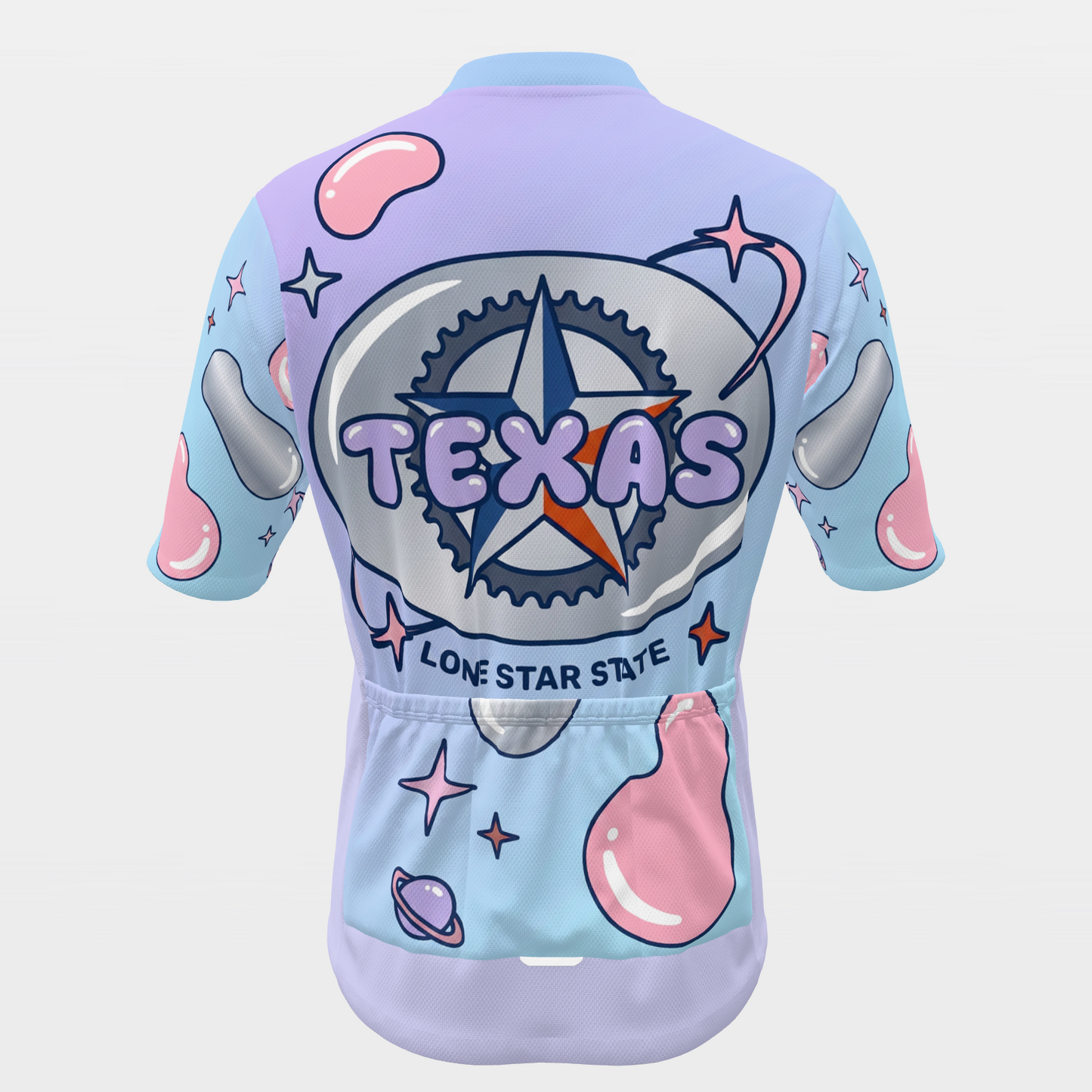Texas Chrome Y2K Cycling Jersey – Back product view