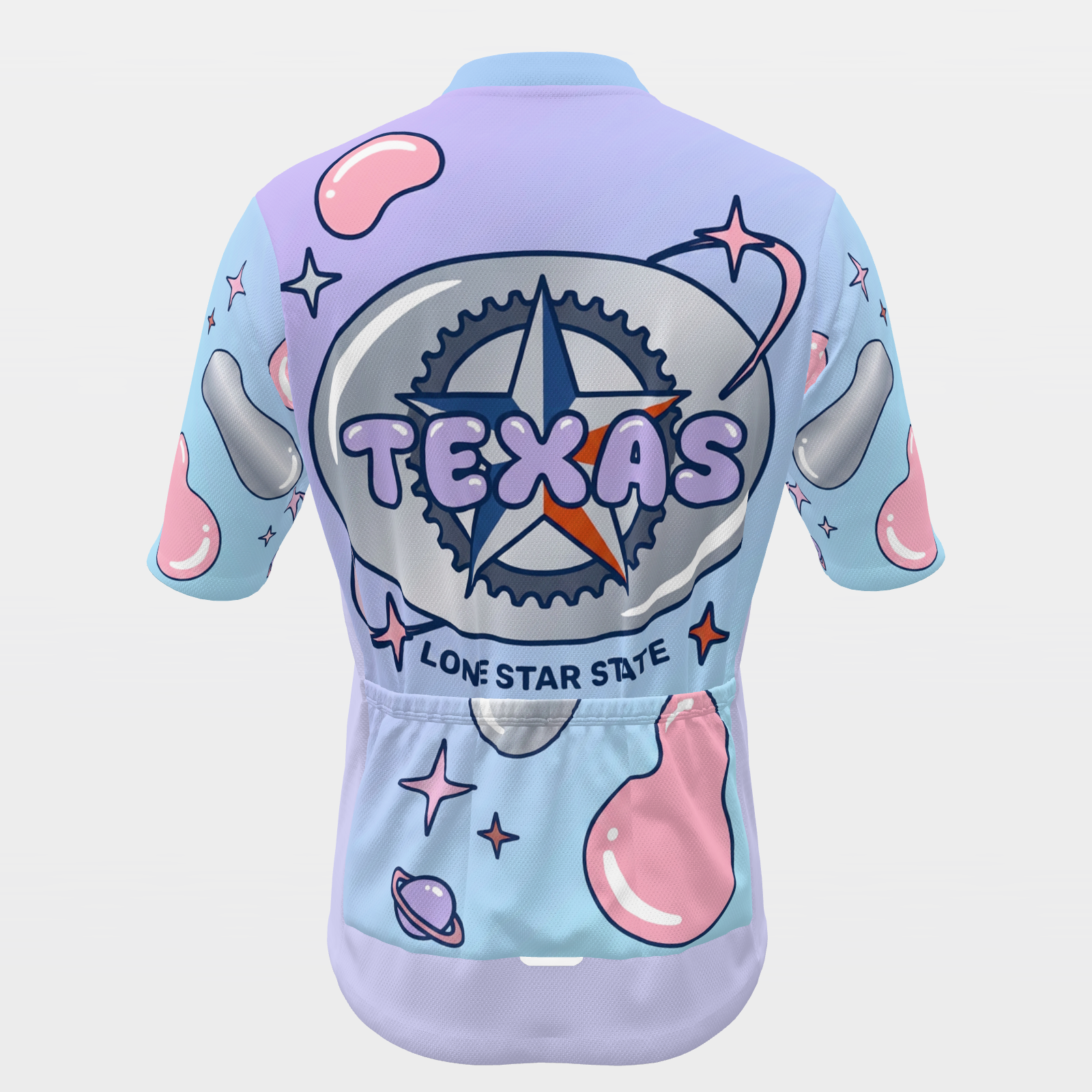 Texas Chrome Y2K Cycling Jersey – Back product view